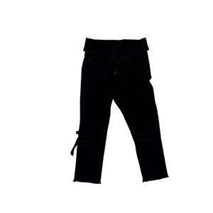 Unravel Project Ben Travertini Black High Waisted Jeans Wrap Front